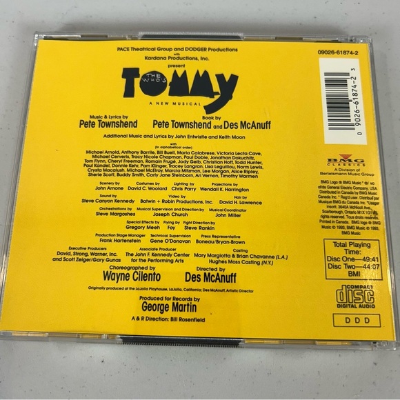 The Who's Tommy Original Cast Recording CD - Picture 2 of 7